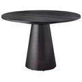 Buylateral Elina Modern 45" Round Pedestal Dining Table Black