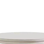 Table à manger Versailles 60 po Fini blanc cassé de style PU - Meubles Acme