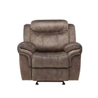 Fauteuil inclinable deux tons Acme Furniture Zubaida Velours Chocolat