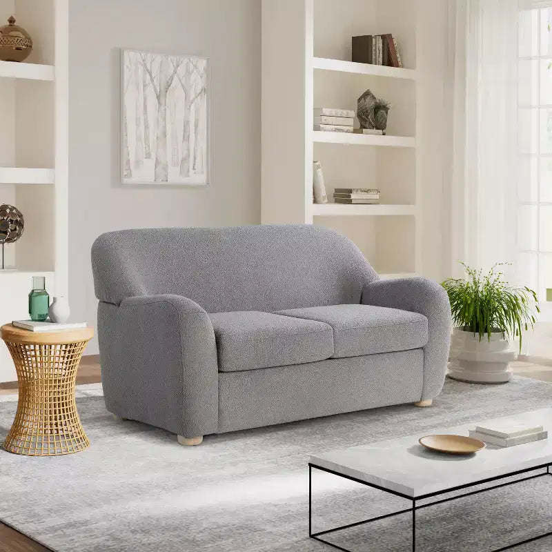 Lifestyle Solutions Causeuse Jade Boucle Grise