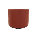 Fauteuil à bascule pivotant en cuir pleine fleur Erenson Comfort Pointe Caramel