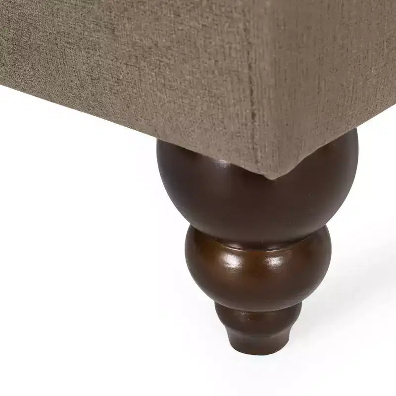 Freas Contemporary Tufted Double Chaise Lounge : Accoudoirs Volutés Élégants, Pieds en Bois de Bouleau - Christopher Knight Home