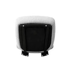 Manhattan Comfort Lot de 2 chaises d'appoint modernes en tissu tissé Bartow, Ivoire/Noir