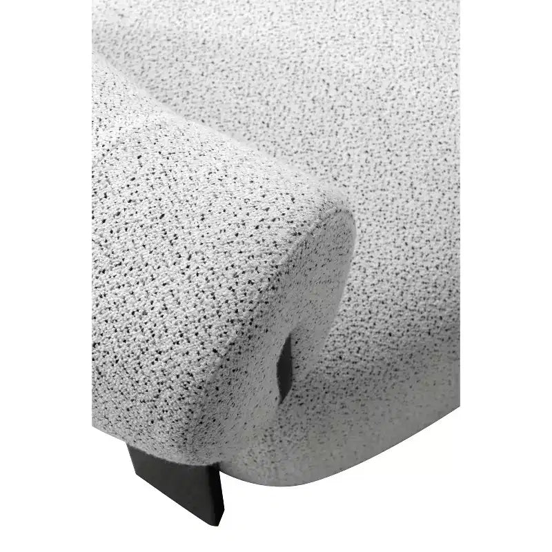Manhattan Comfort Lot de 2 chaises d'appoint modernes en tissu tissé Bartow, Ivoire/Noir