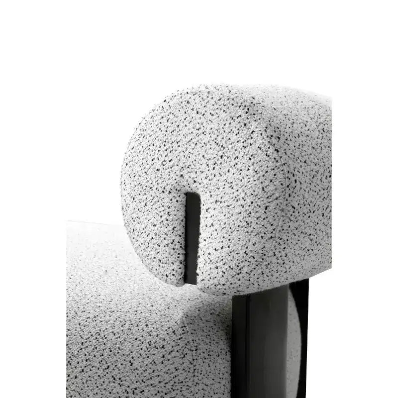 Manhattan Comfort Lot de 2 chaises d'appoint modernes en tissu tissé Bartow, Ivoire/Noir