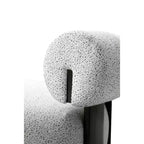 Manhattan Comfort Lot de 2 chaises d'appoint modernes en tissu tissé Bartow, Ivoire/Noir
