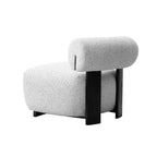 Manhattan Comfort Lot de 2 chaises d'appoint modernes en tissu tissé Bartow, Ivoire/Noir
