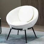 Table d'appoint à tréteaux Storied Home en bois et marbre blanc/noyer : d'inspiration art moderne, design minimaliste, assemblage facile sans outils