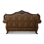 HOMES: Inside + Out Canapé Frazer 73 po traditionnel avec garniture cloutée marron