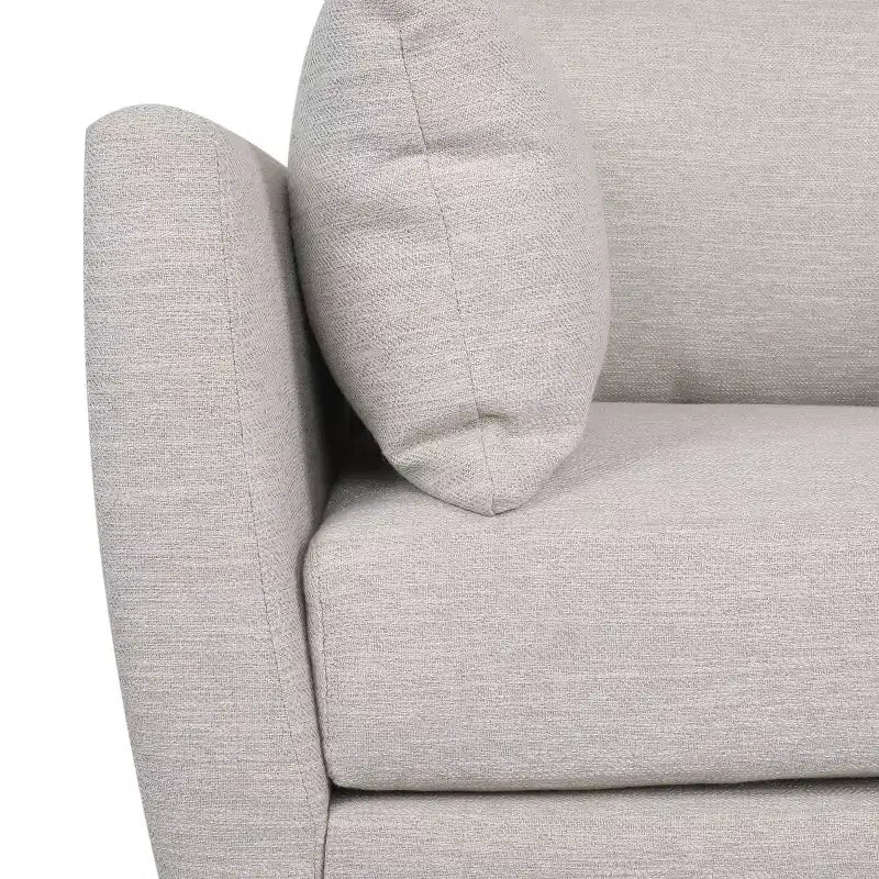 Christopher Knight Home Gould Fauteuil club rembourré avec oreillers décoratifs Beige/Noyer