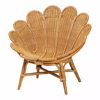 bali & pari Fauteuil d'appoint fleur en rotin Blossom miel