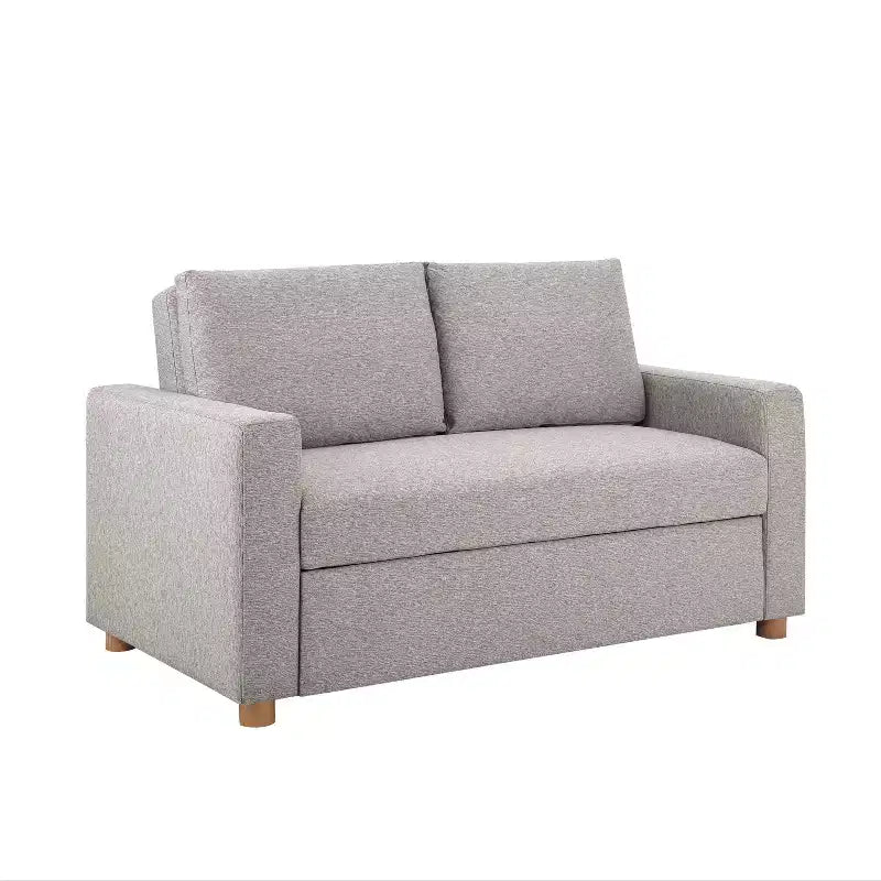 Sofa convertible Serta Aurora gris clair tissé