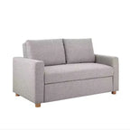 Sofa convertible Serta Aurora gris clair tissé