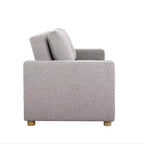 Sofa convertible Serta Aurora gris clair tissé
