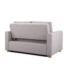 Sofa convertible Serta Aurora gris clair tissé
