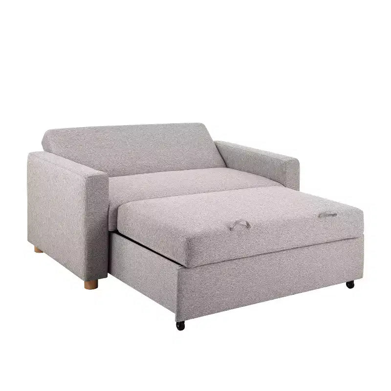 Sofa convertible Serta Aurora gris clair tissé