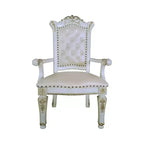 Fauteuil d'appoint Vendome 24" Simili Cuir/Finition Perle Antique - Acme Furniture