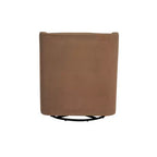 Fauteuil berçant pivotant Linon Dorian marron