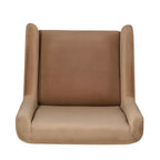 Fauteuil berçant pivotant Linon Dorian marron