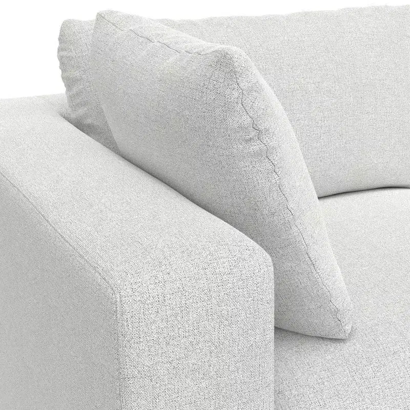 WyndenHall Marlee Canapé 2 places et pouf gris nuage