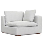 WyndenHall Marlee Canapé 2 places et pouf gris nuage