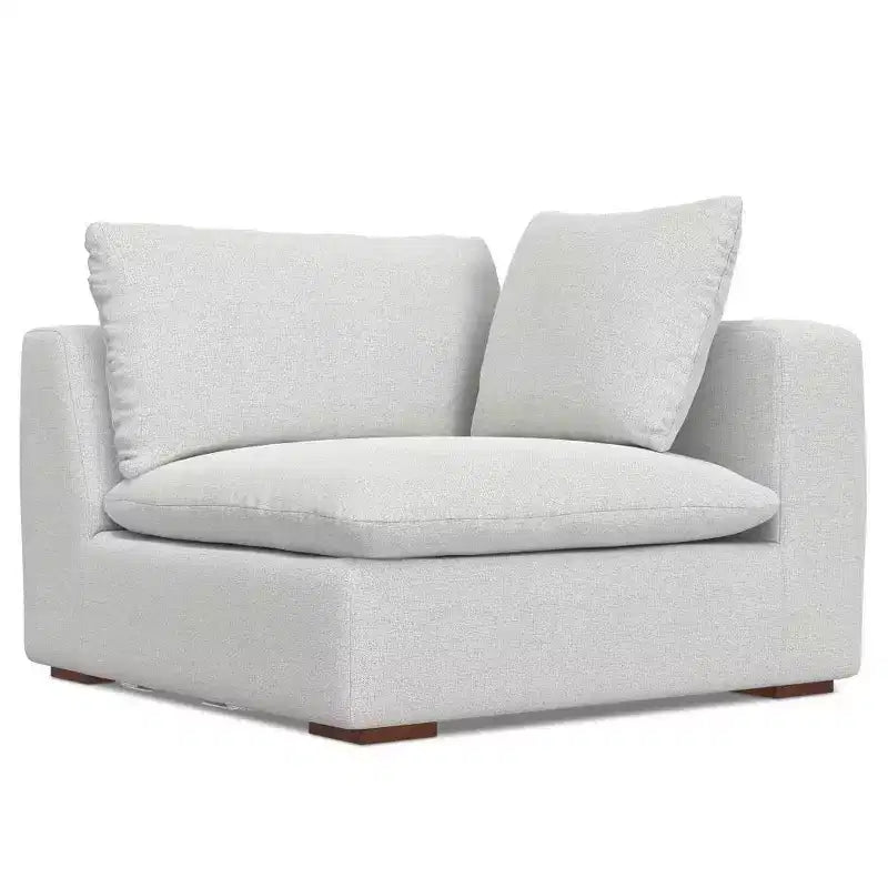 WyndenHall Marlee Canapé 2 places et pouf gris nuage