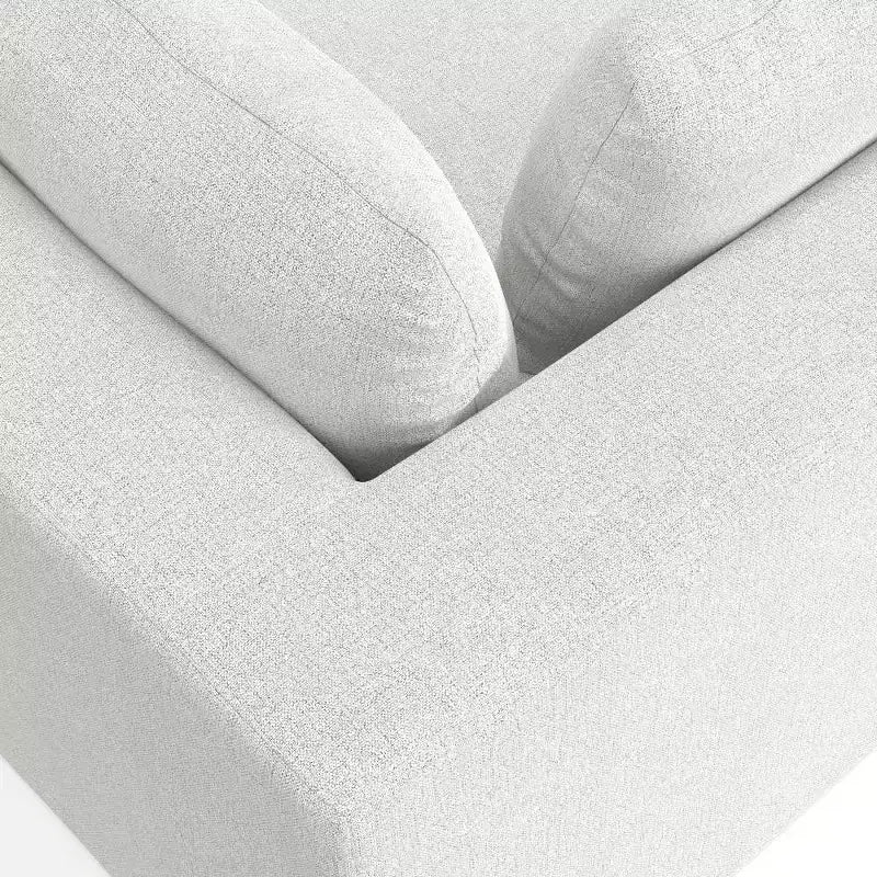 WyndenHall Marlee Canapé 2 places et pouf gris nuage
