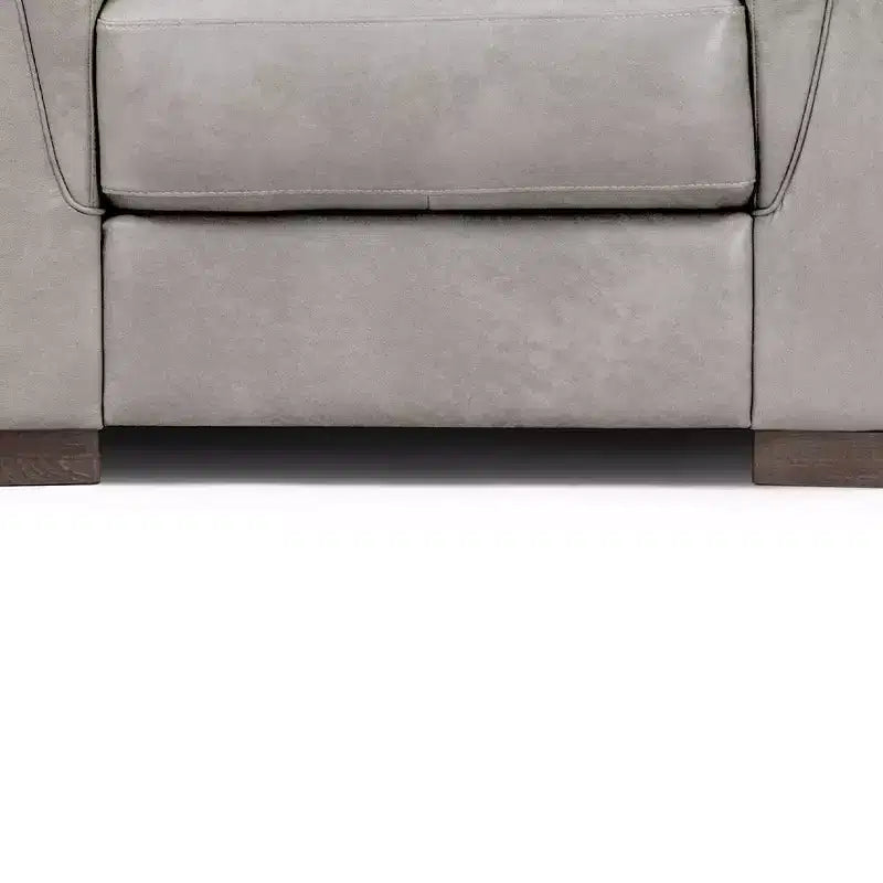 Fauteuil d'appoint Cornelia 43" en cuir beige - Acme Furniture : Mid-Century, capitonné, bois composite