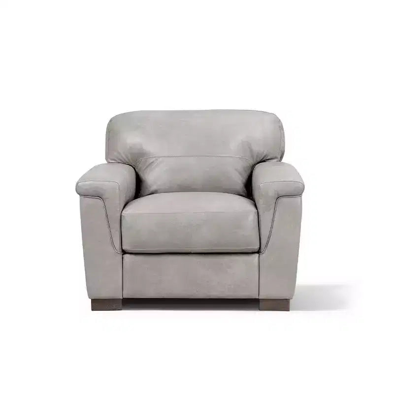 Fauteuil d'appoint Cornelia 43" en cuir beige - Acme Furniture : Mid-Century, capitonné, bois composite