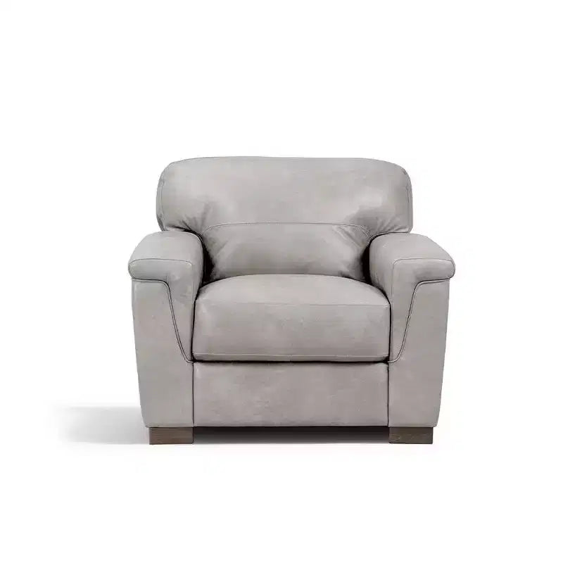 Fauteuil d'appoint Cornelia 43" en cuir beige - Acme Furniture : Mid-Century, capitonné, bois composite