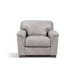 Fauteuil d'appoint Cornelia 43" en cuir beige - Acme Furniture : Mid-Century, capitonné, bois composite