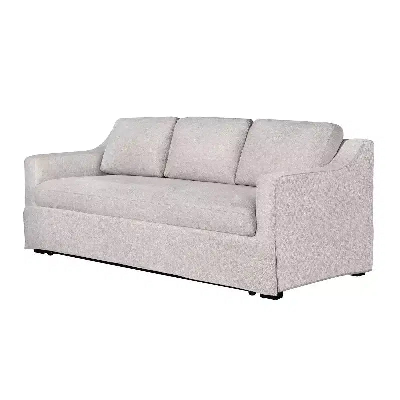 Canapé-lit gigogne Serta Hans en lin : taille Queen, convertible avec matelas à ressorts intérieurs