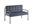 Causeuse 51 po Brantley Gris Sable - Acme Furniture : Comprend 2 coussins décoratifs, Cadre en métal
