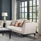 Canapé Tayden 180 cm Velours Beige : Acme Furniture, capitonnage cristal, accents dorés