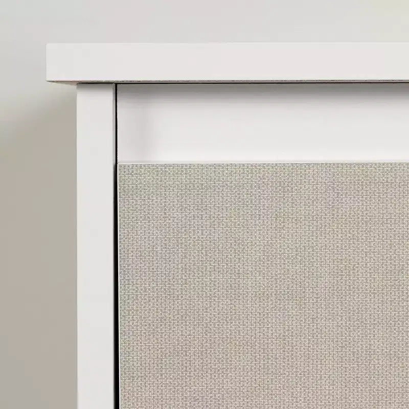 Commode double 6 tiroirs South Shore blanc/beige