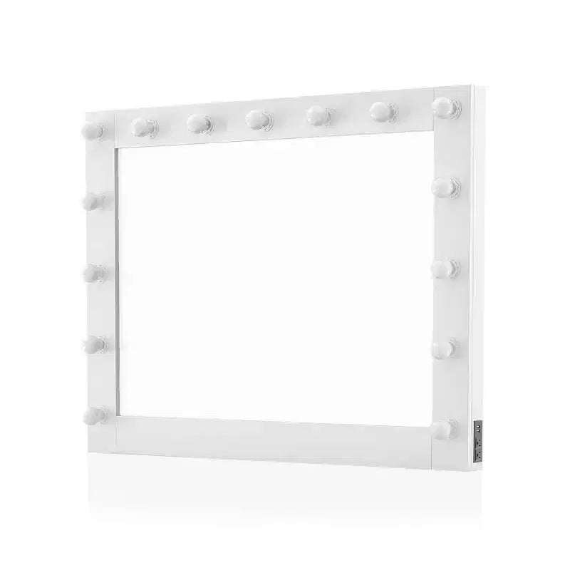 15pc Grayde Mirror with Bulbs and USB Charger Luminous White - HOMES: Inside + Out