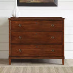 Commode Cambridge Comfort Pointe Marron : Style transitionnel, Coulisses en métal, Butées de sécurité, Aucun assemblage requis