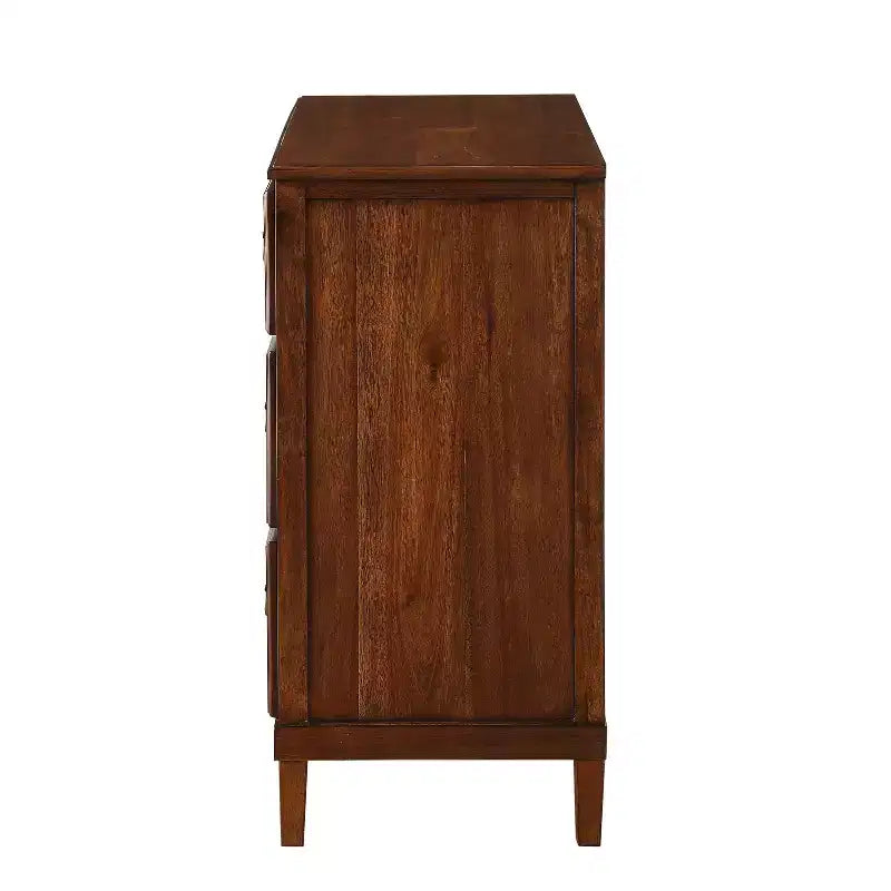 Commode Cambridge Comfort Pointe Marron : Style transitionnel, Coulisses en métal, Butées de sécurité, Aucun assemblage requis