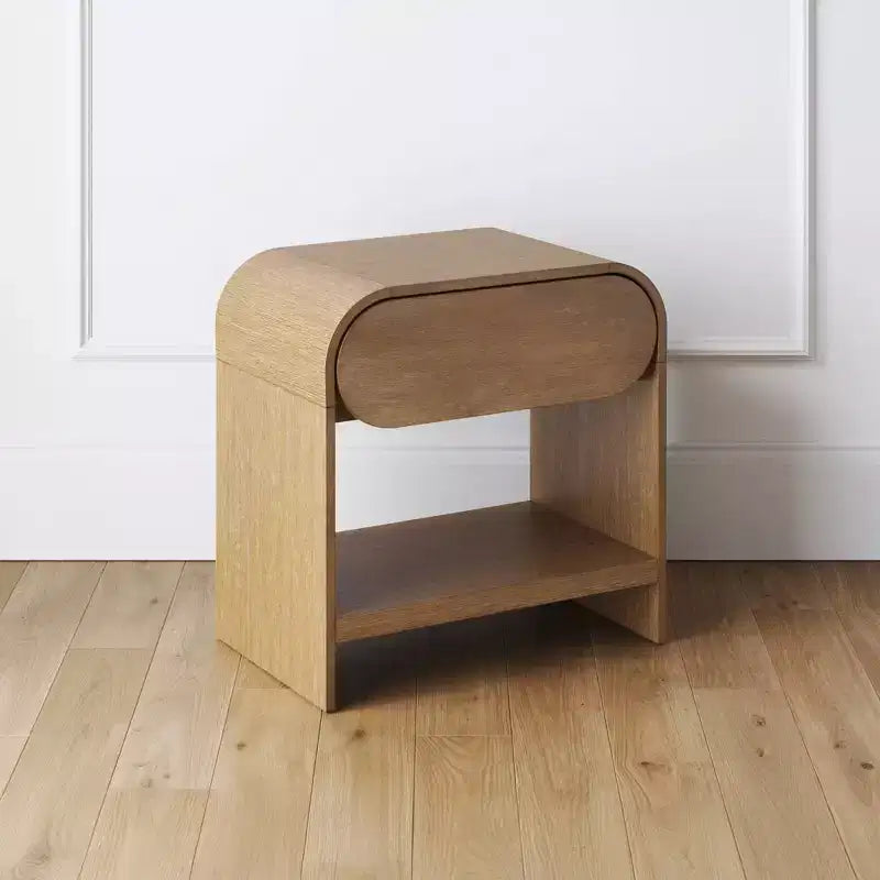 Nathan James Iris table de chevet en chêne chaud