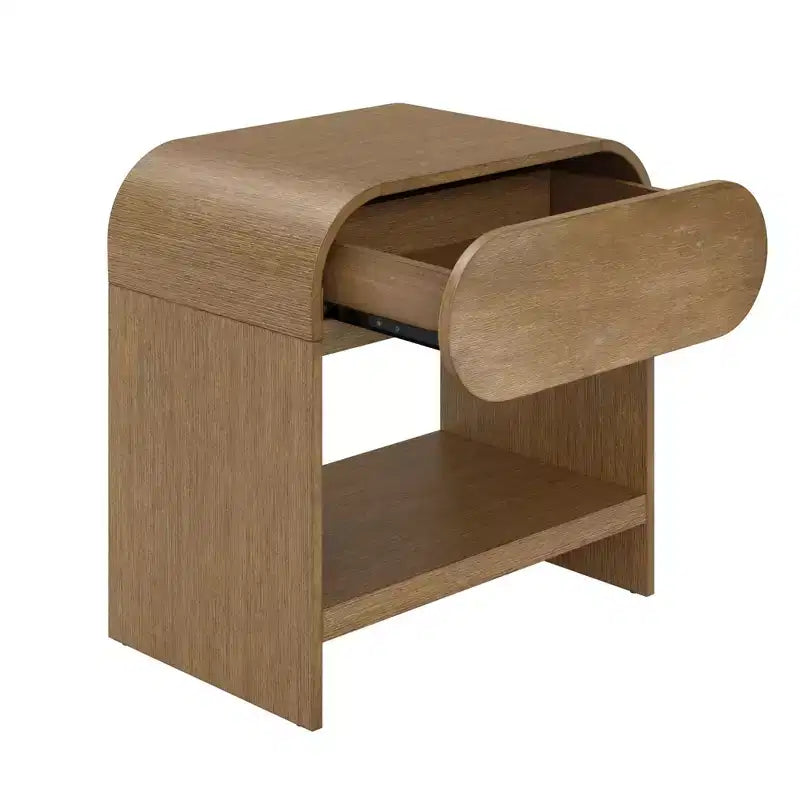 Nathan James Iris table de chevet en chêne chaud