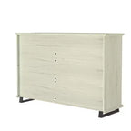 Commode contemporaine Festivo à 9 tiroirs et chiffonnier à 5 tiroirs de 24 pouces, couleur blanc cassé scié : Conforme aux normes de sécurité ASTM, Rangement de chambre