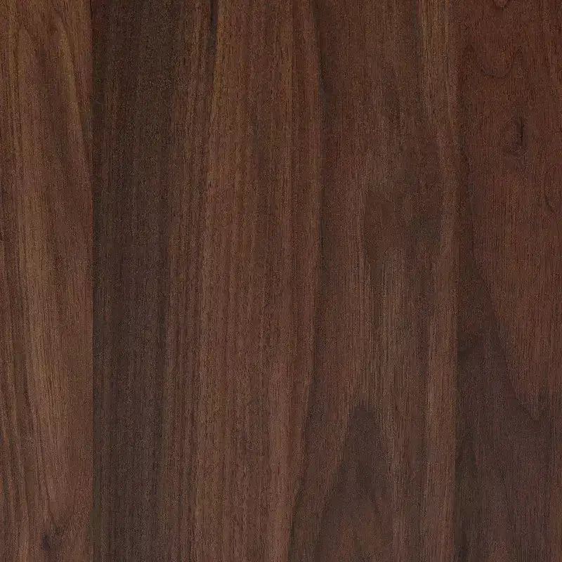 Table de chevet en bois Graceland 2 tiroirs Noyer marron/Doré - Baxton Studio