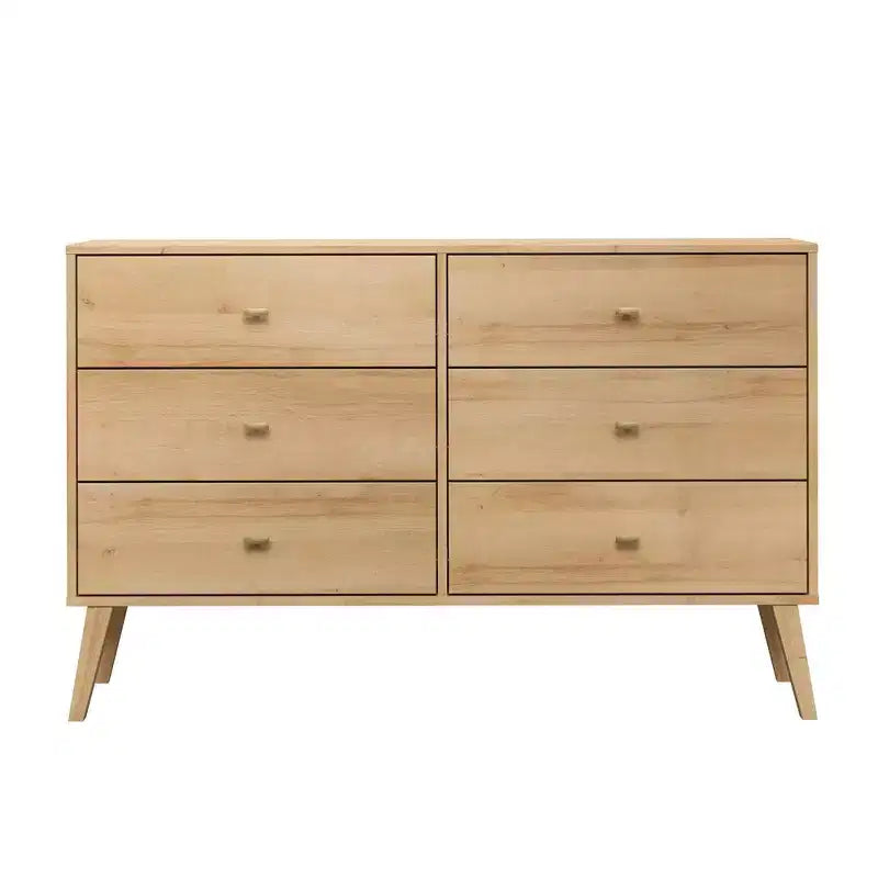 Commode 6 tiroirs Prepact Milo chêne naturel