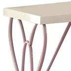 Tables de chevet Priya II 22" Blanches/Mauves claires - Acme Furniture : Structure métallique, Surface en bois, Conformes aux normes de sécurité ASTM