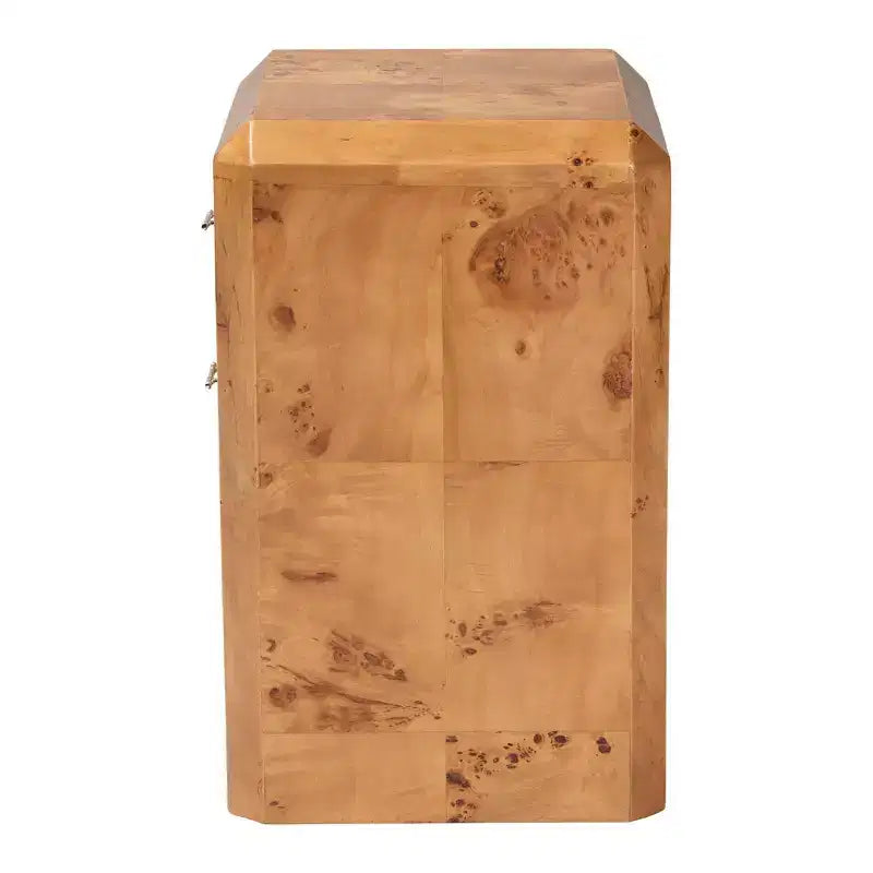 Table de chevet en bois Nebu Burl de Mappa bali & pari
