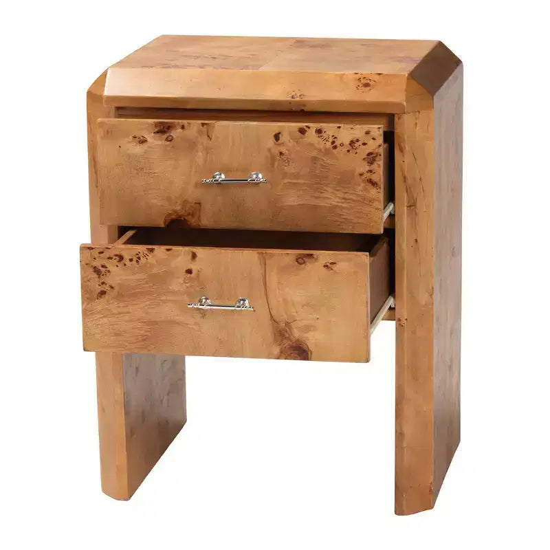 Table de chevet en bois Nebu Burl de Mappa bali & pari