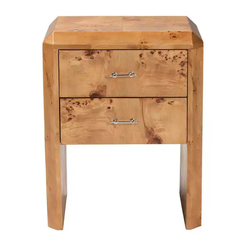 Table de chevet en bois Nebu Burl de Mappa bali & pari