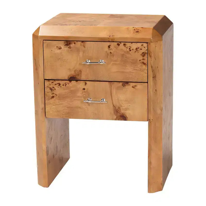 Table de chevet en bois Nebu Burl de Mappa bali & pari