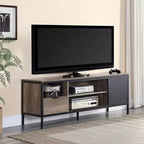 Meuble TV Nantan Acme Furniture pour téléviseurs jusqu'à 50 pouces, finition chêne rustique/noir