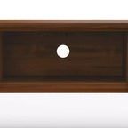 Meuble TV Mitchell 72" pour téléviseurs jusqu'à 80" Noyer - WyndenHall : Console média avec étagères fixes et ouvertes